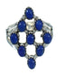 Lapis Southwestern Authentic Sterling Silver Ring Size 8-1/4 AX89716